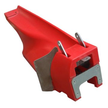 Poly Fender Left Hand Red 20 Inch or 22 Inch Spacing To Fit Capello® - New (Aftermarket)