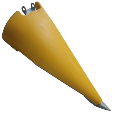 Poly Fender Snout Left Hand Yellow 20 Inch 22 Inch Spacing To Fit Capello® - New (Aftermarket)