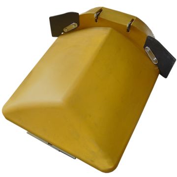 Poly Center Hood CLAAS Yellow 38 Inch Spacing To Fit Capello® - New (Aftermarket)
